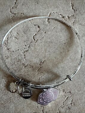 Alex and Ani Third Eye Chakra Silver Bangle Bracelet